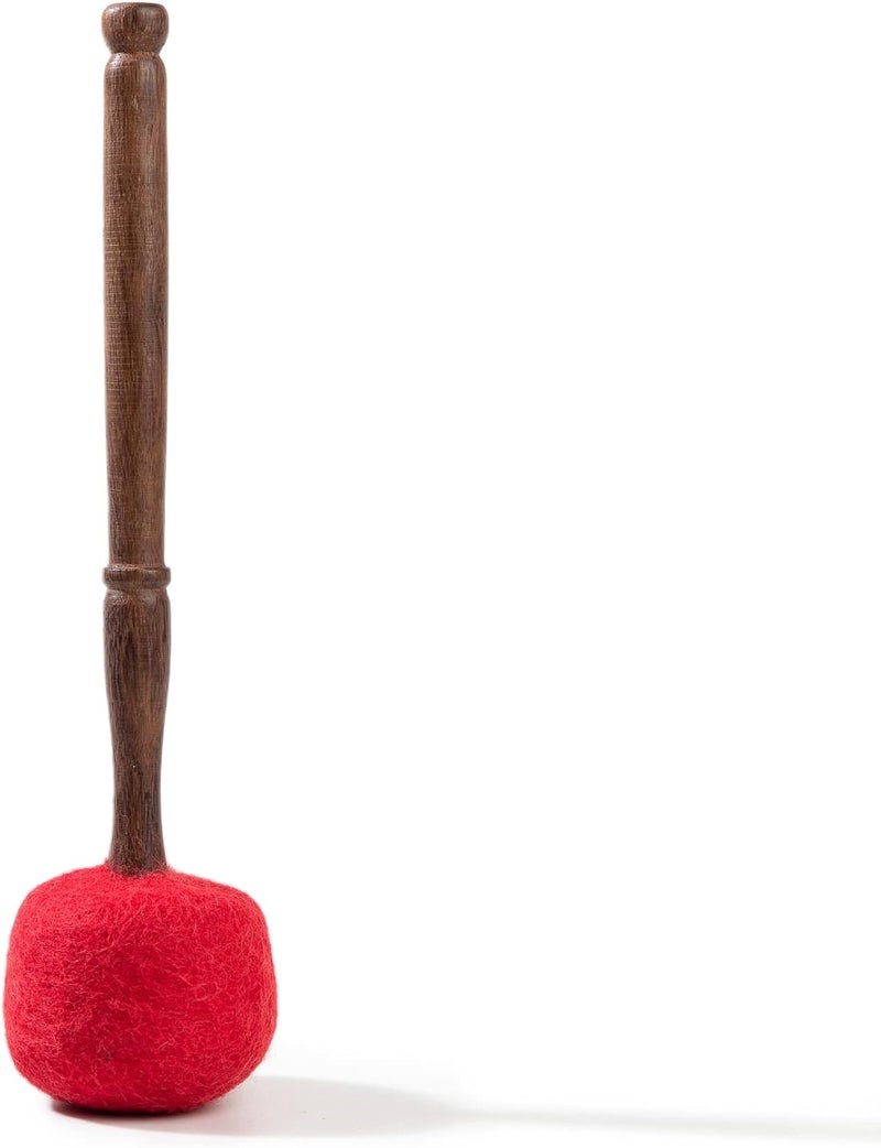HIMALAYAN BAZAAR Drum Mallet Wool Felted Drum Stick - 9 Inches Wool Mallet for Gongs & Large Singing Bowls by - Image 3